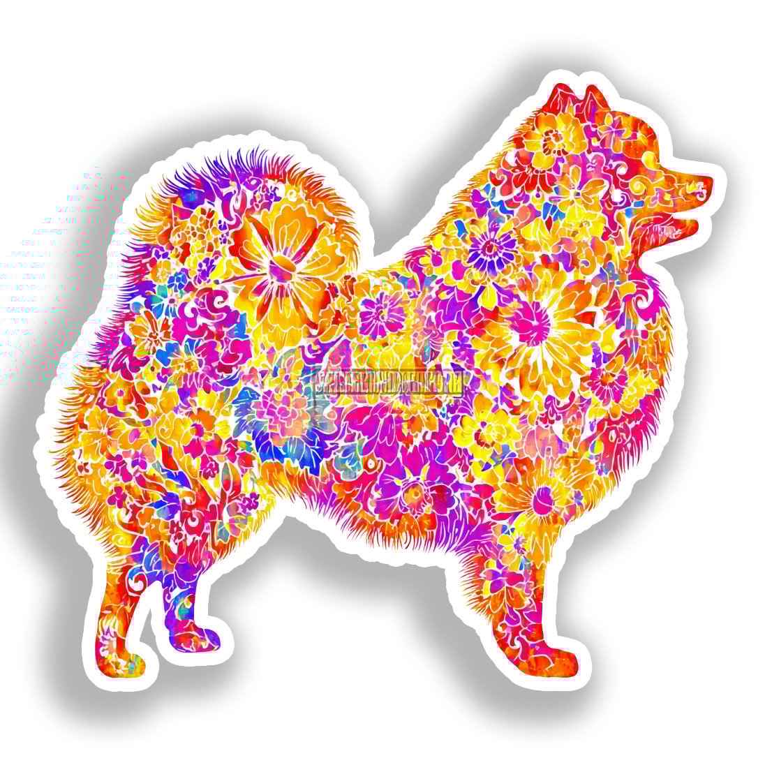 Pomeranian Dog Vinyl Decal Sticker for Car, Laptop, Tumbler and more # A017245-4" x 4"