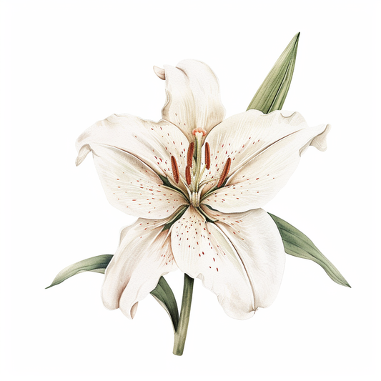 Lily flower majestic Expressive surreal Vinyl Decal Sticker for Car, Laptop, Tumbler and more # F023330