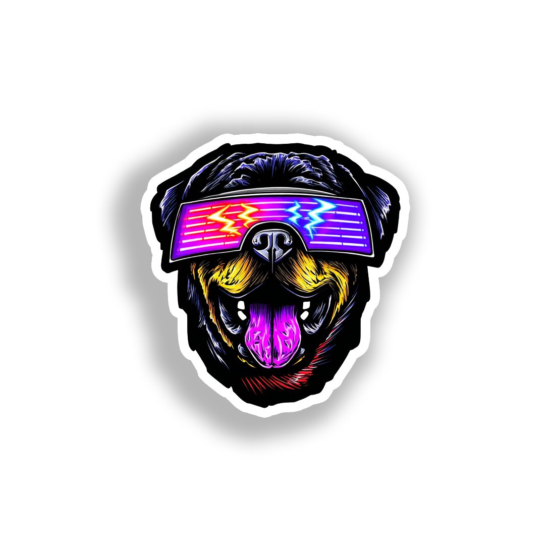 Rottweiler Dog Vinyl Decal Sticker for Car, Laptop, Tumbler and more # A018034-4" x 4"