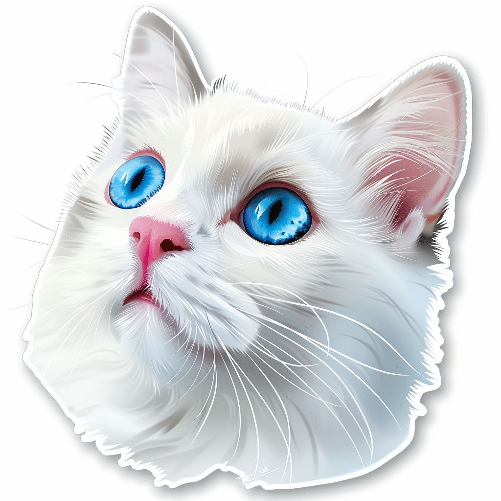 Ragdoll Cat Vinyl Decal Sticker for Car, Laptop, Tumbler and more # F010180