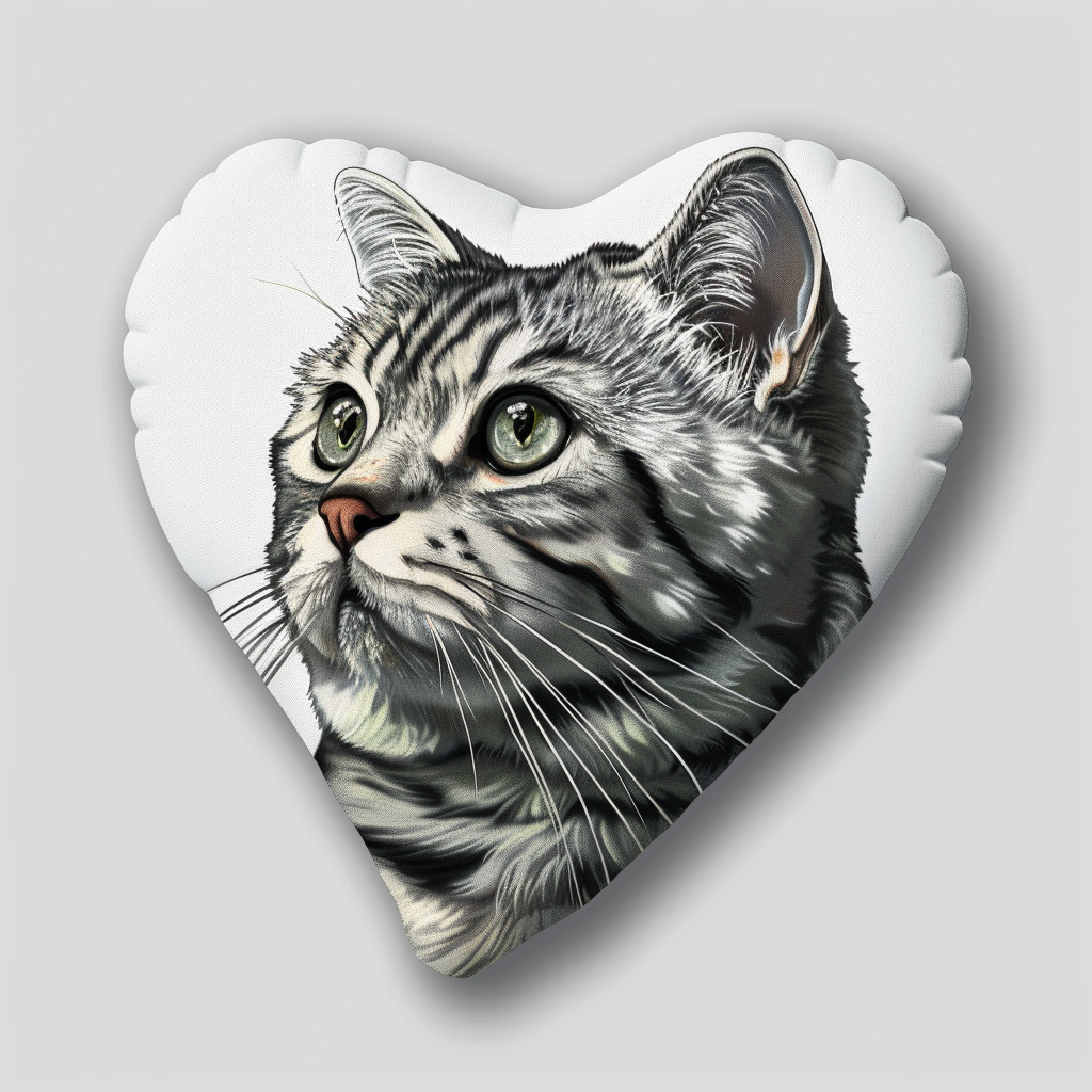 American Shorthair Cat majestic Expressive surreal Vinyl Decal Sticker for Car, Laptop, Tumbler and more # F018834-12" x 12"