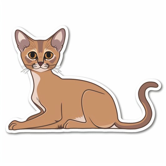 Abyssinian cat Vinyl Decal Sticker for Car, Laptop, Tumbler and more # F07733