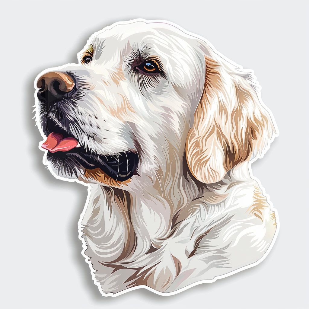 Golden Retriever Dog Vinyl Decal Sticker for Car, Laptop, Tumbler and more # F07467