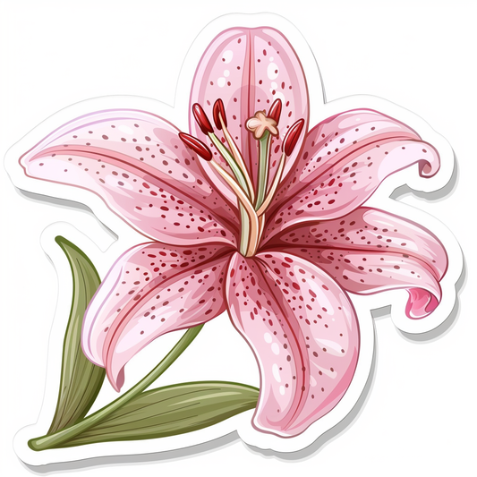 Lily flower majestic Expressive surreal Vinyl Decal Sticker for Car, Laptop, Tumbler and more # F023259