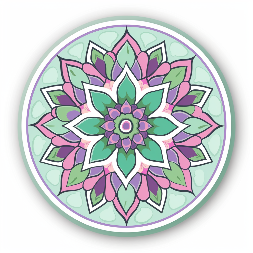 Mandala Vinyl Decal Sticker for Car, Laptop, Tumbler and more # F08095
