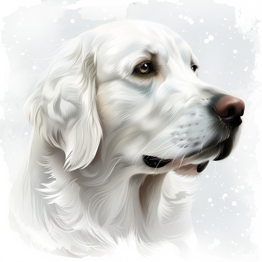 Golden Retriever Expressive surreal Vinyl Decal Sticker for Car, Laptop, Tumbler and more # F020388-4" x 4"