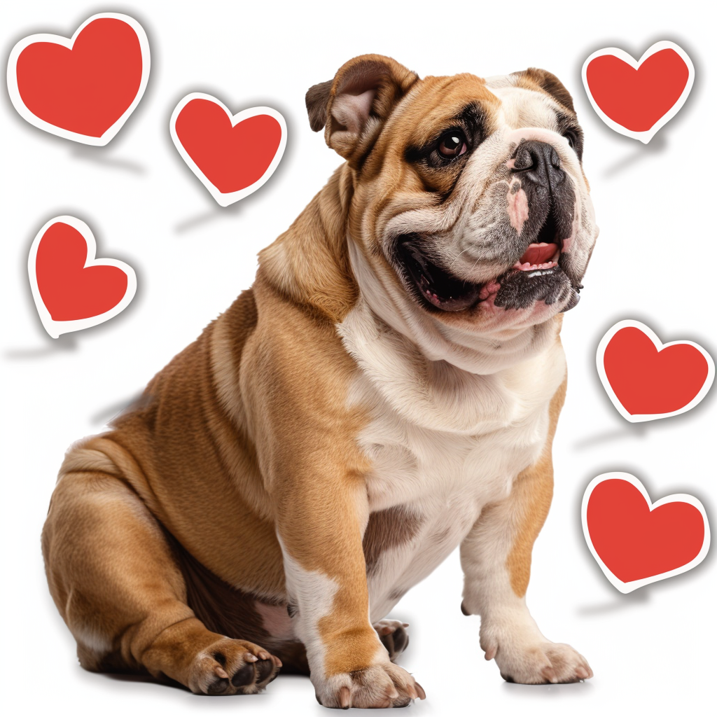 Bulldog Dog majestic Expressive surreal Vinyl Decal Sticker for Car, Laptop, Tumbler and more # F017662