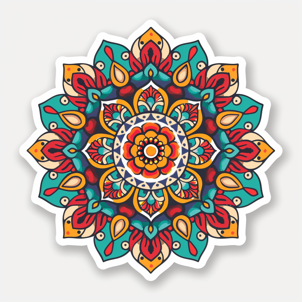 Mandala Vinyl Decal Sticker for Car, Laptop, Tumbler and more # F08237