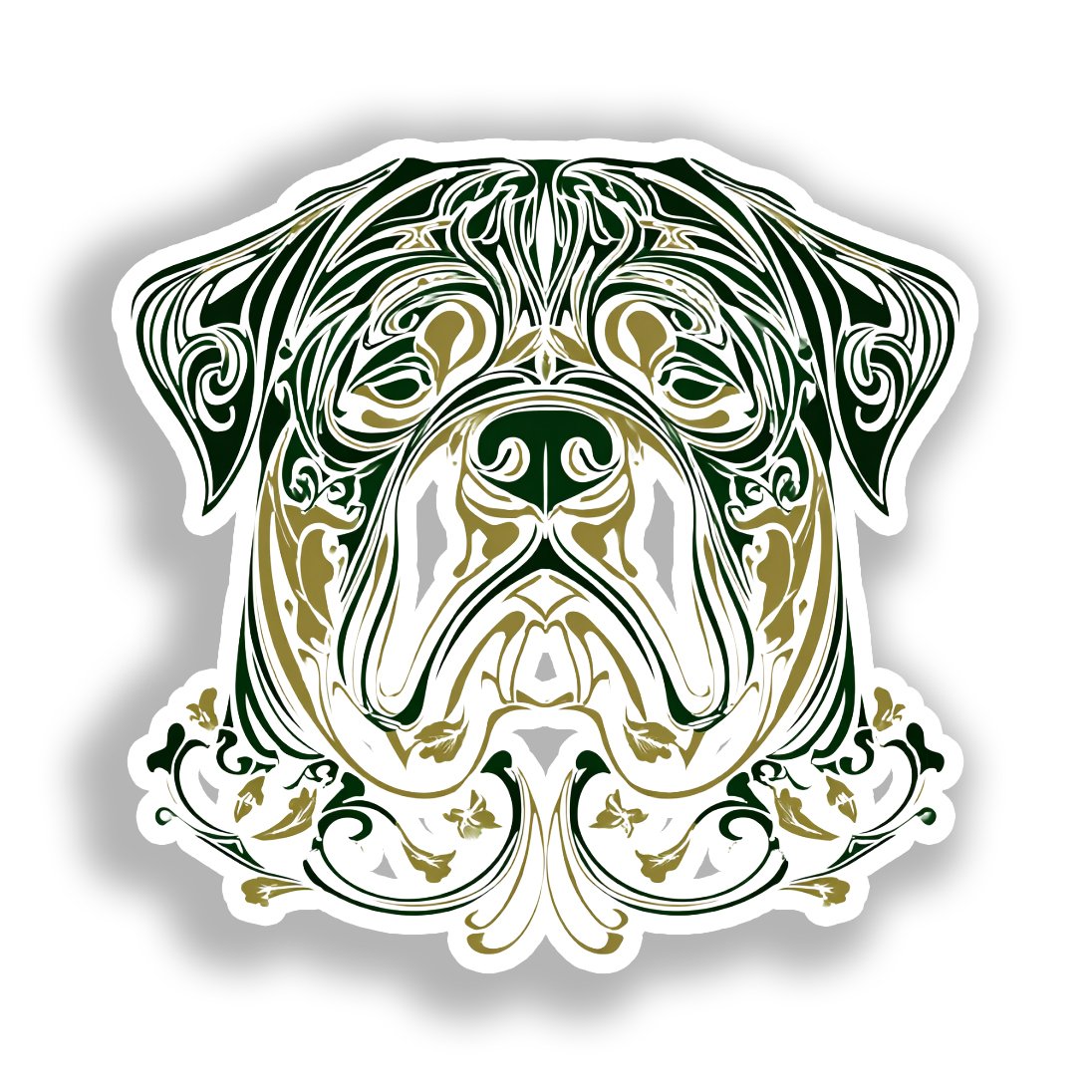 Rottweiler Dog Vinyl Decal Sticker for Car, Laptop, Tumbler and more # A017954-4" x 4"