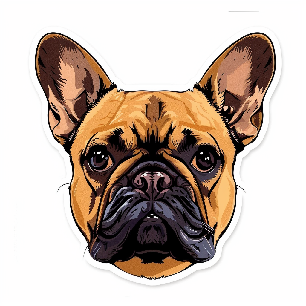 French Bulldog Vinyl Decal Sticker for Car, Laptop, Tumbler and more # F07690