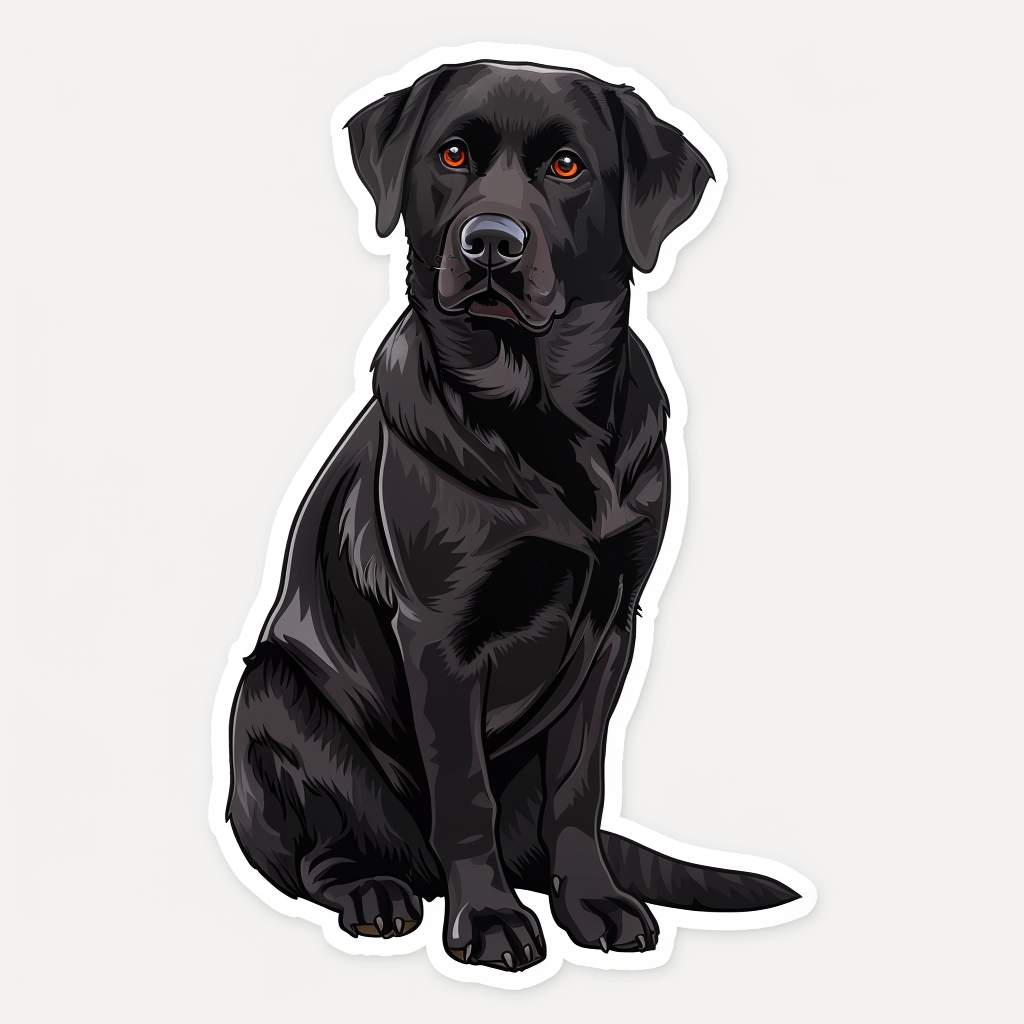 Labrador Retriever Dog Vinyl Decal Sticker for Car, Laptop, Tumbler and more # F07443