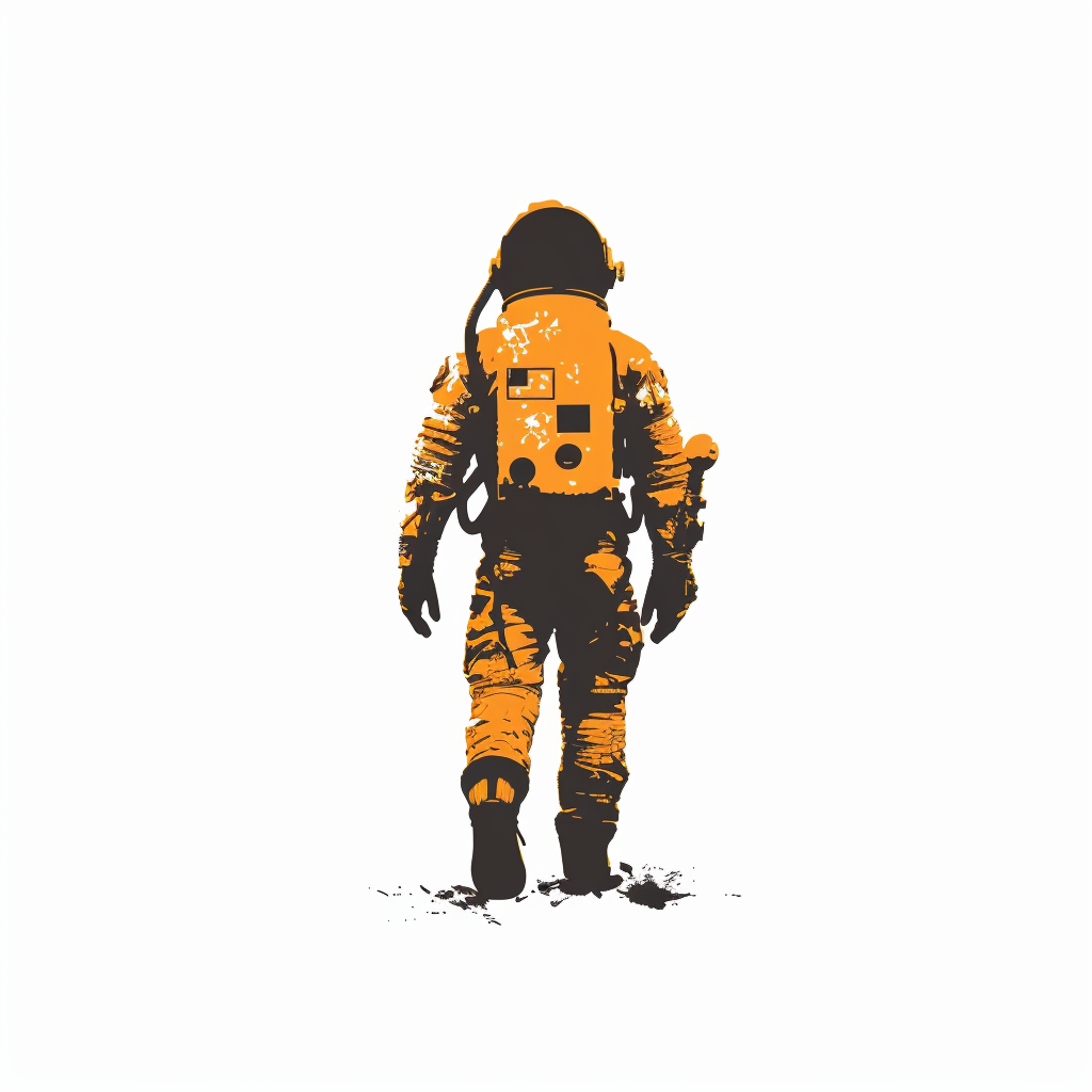 a Astronaut majestic Expressive surreal Vinyl Decal Sticker for Car, Laptop, Tumbler and more # F017051