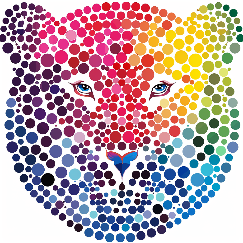 Leopard majestic Expressive surreal Vinyl Decal Sticker for Car, Laptop, Tumbler and more # F022437