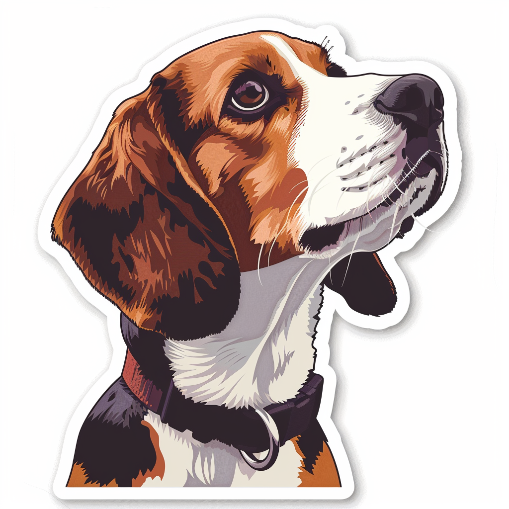 Beagle dog Vinyl Decal Sticker for Car, Laptop, Tumbler and more # F011806