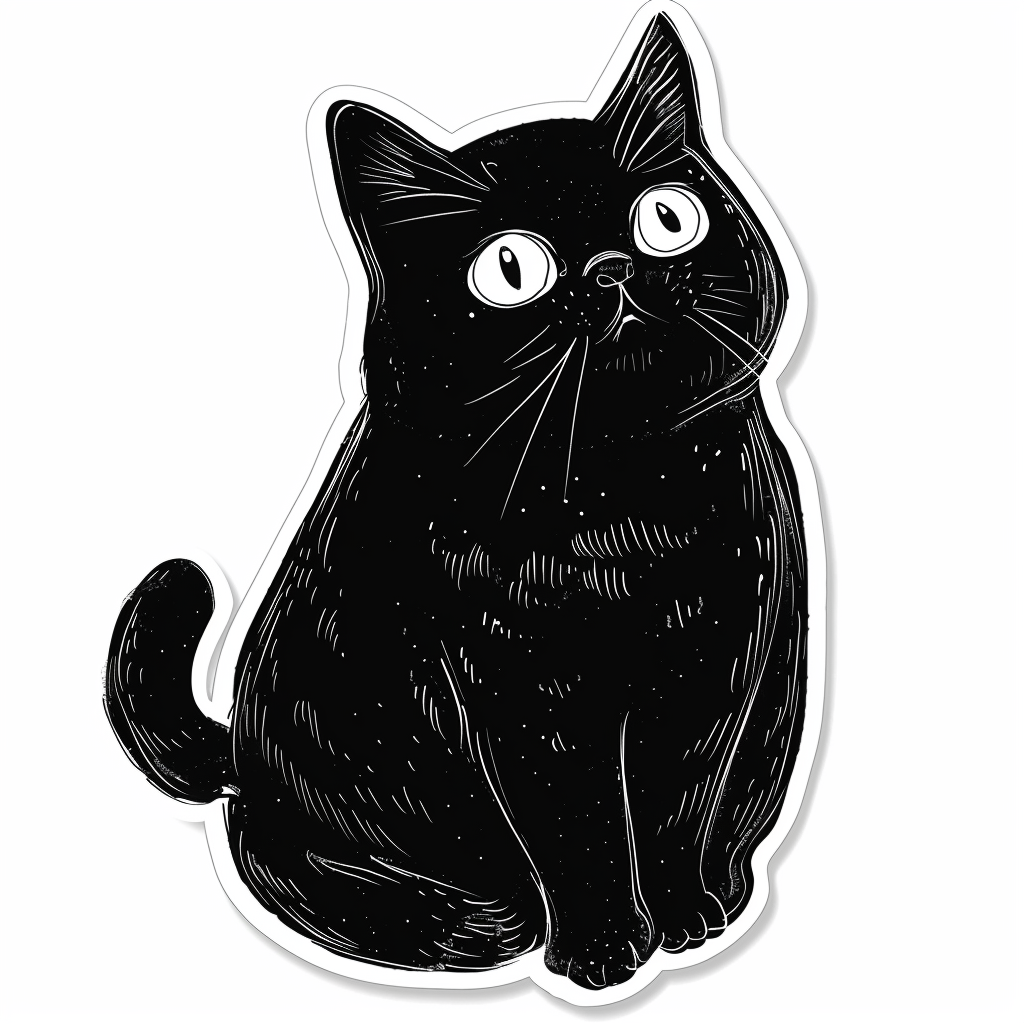 British Shorthair cat Vinyl Decal Sticker for Car, Laptop, Tumbler and more # F07908