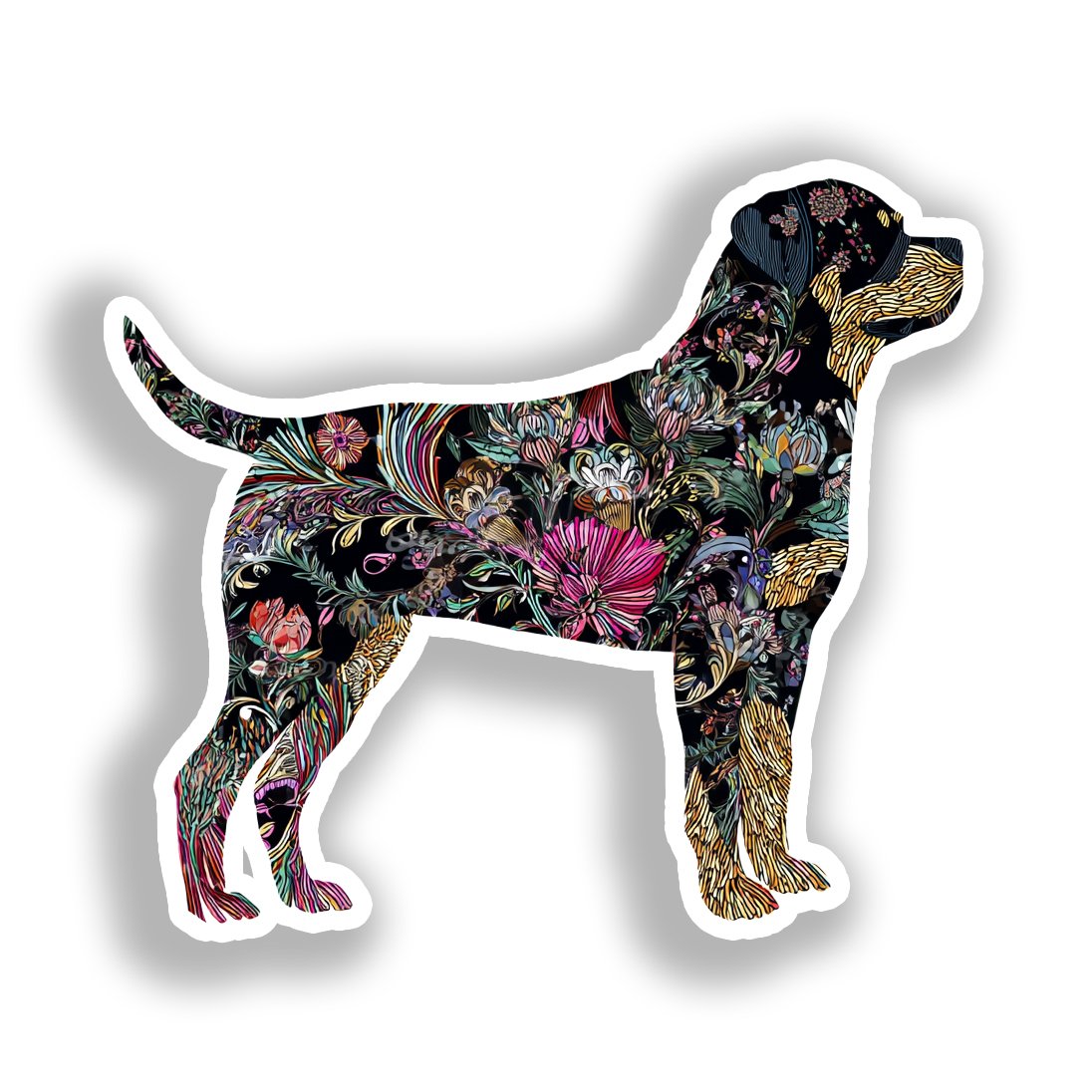 Rottweiler Dog Vinyl Decal Sticker for Car, Laptop, Tumbler and more # A018293-4" x 4"
