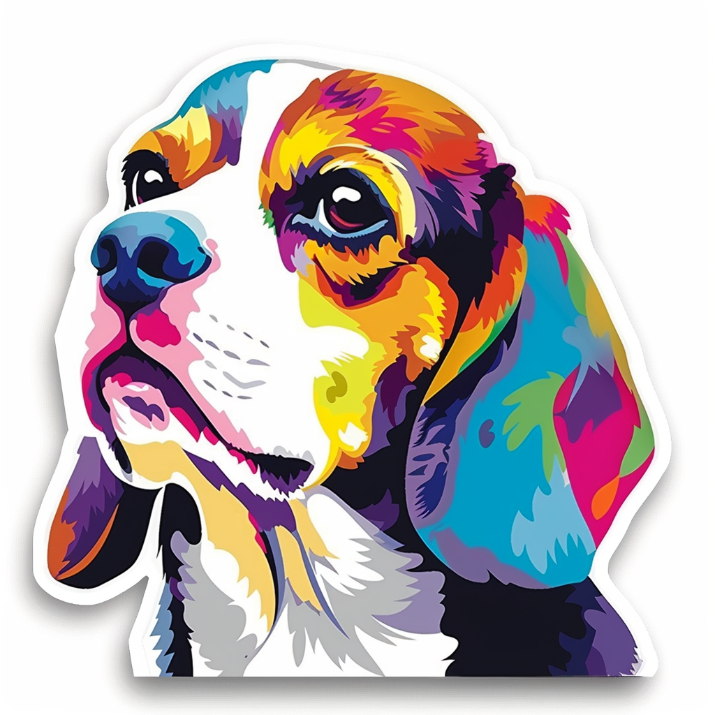 Beagle dog Vinyl Decal Sticker for Car, Laptop, Tumbler and more # F012033