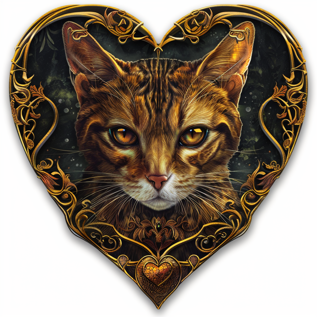 Abyssinian Cat astronaut majestic Expressive surreal Vinyl Decal Sticker for Car, Laptop, Tumbler and more # F021233-4" x 4"