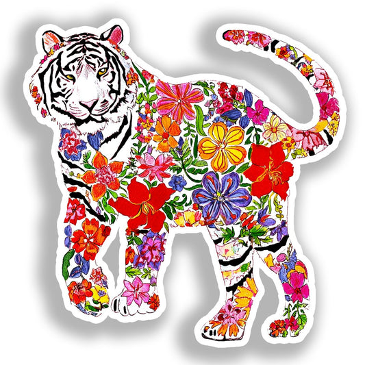 Tiger   Vinyl Decal Sticker for Car, Laptop, Tumbler and more # A018356-4" x 4"