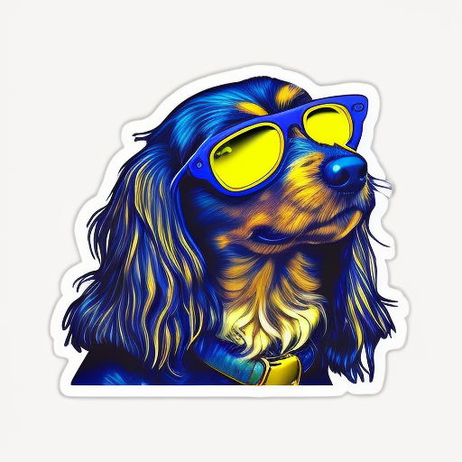 Dachshund dog Cavalier King Charles Vinyl Decal Sticker for Car, Laptop, Tumbler and more # F012756