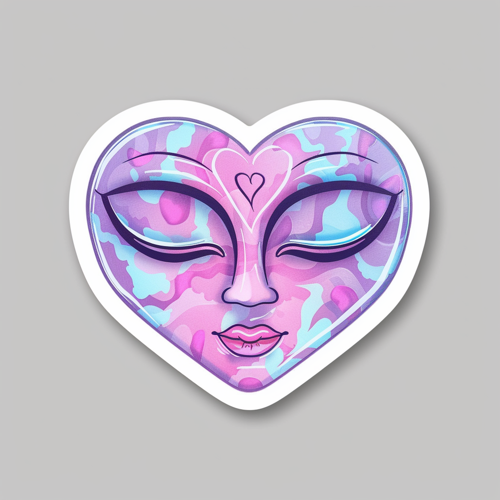 Sticker of a Buddha majestic Expressive surreal Vinyl Decal Sticker for Car, Laptop, Tumbler and more # F017248