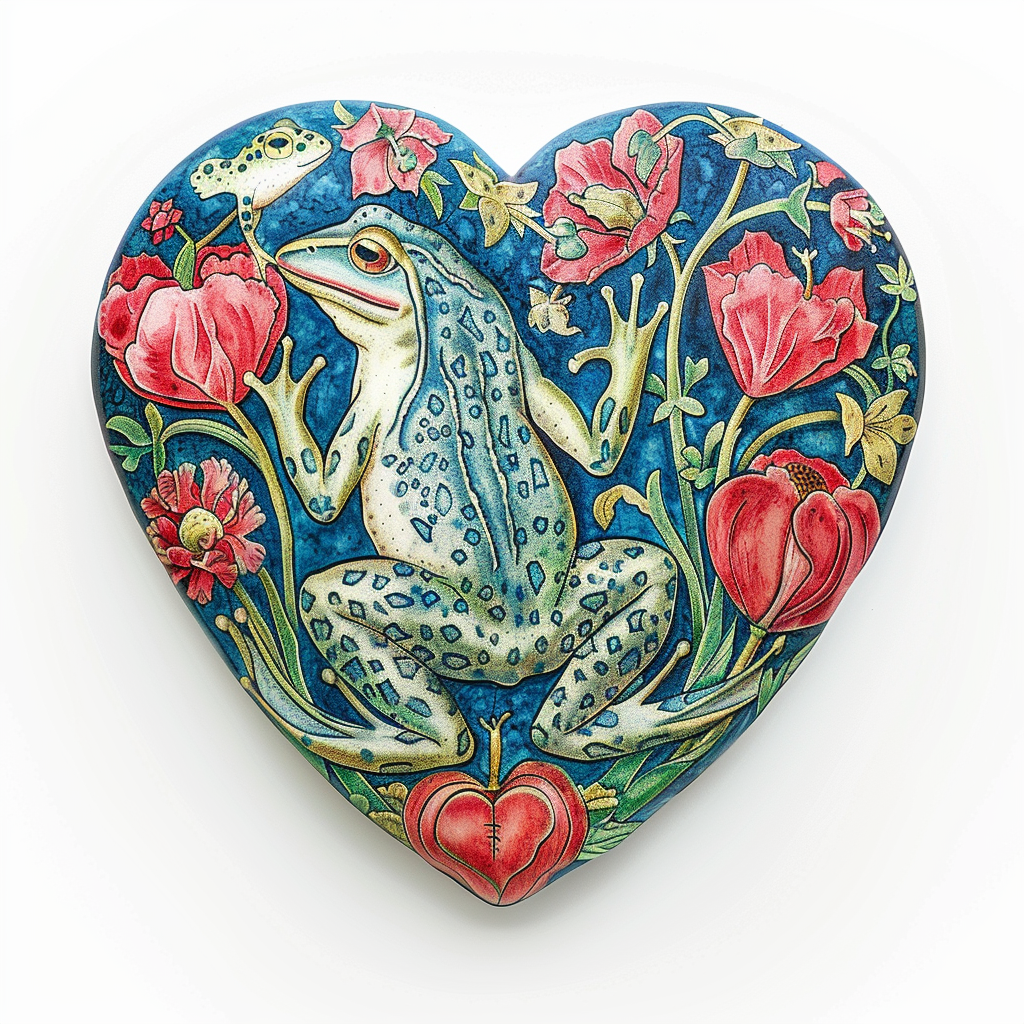 Sticker of a Frog majestic Expressive surreal Vinyl Decal Sticker for Car, Laptop, Tumbler and more # F015902