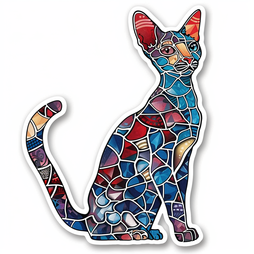 Devon Rex Cat Vinyl Decal Sticker for Car, Laptop, Tumbler and more # F09742