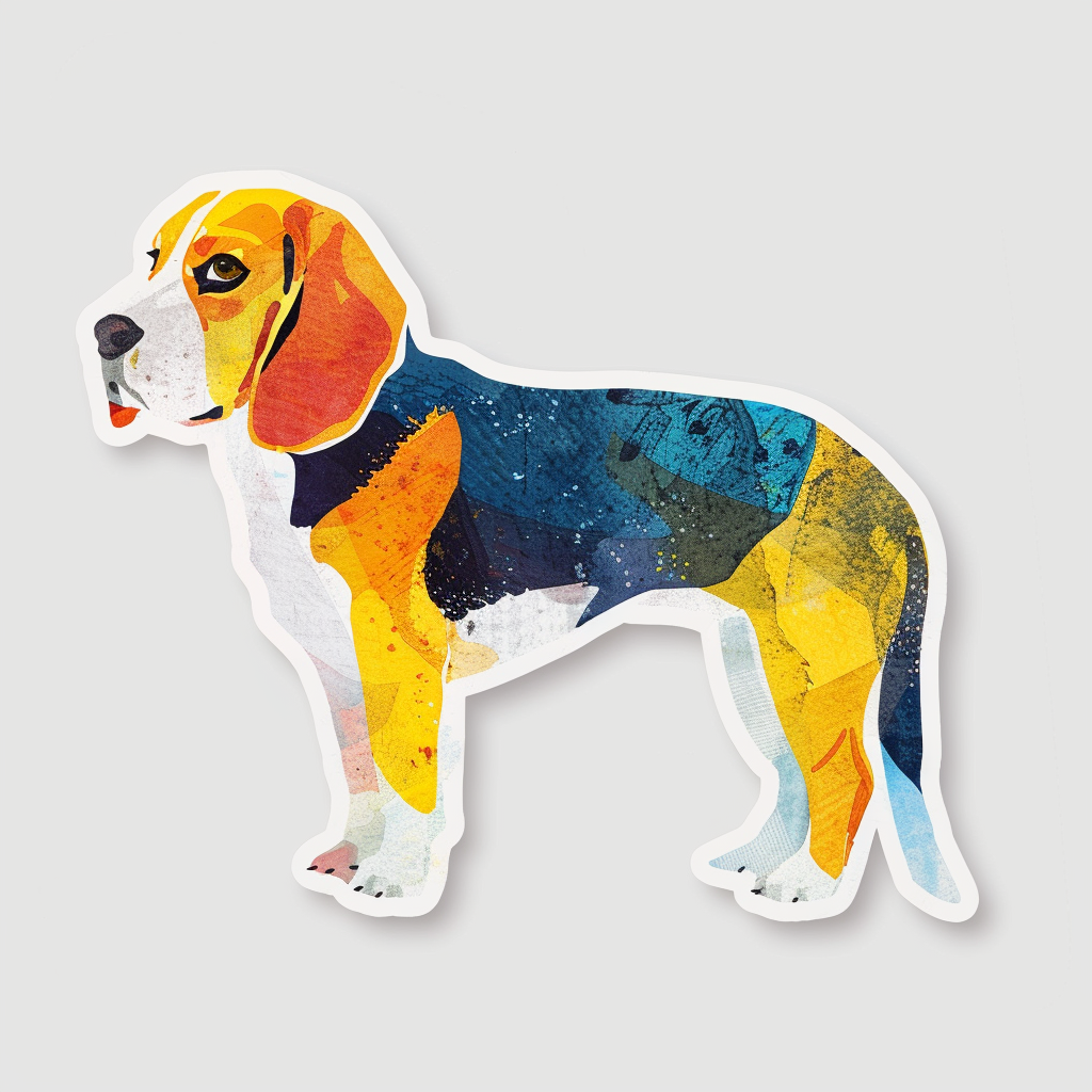 Beagle dog Vinyl Decal Sticker for Car, Laptop, Tumbler and more # F011778