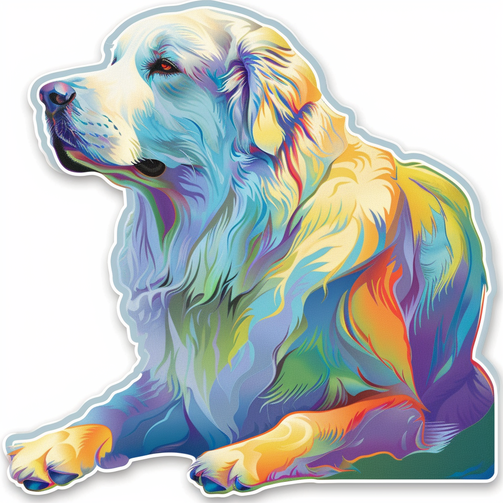Great Pyrenees dog Vinyl Decal Sticker for Car, Laptop, Tumbler and more # F023516