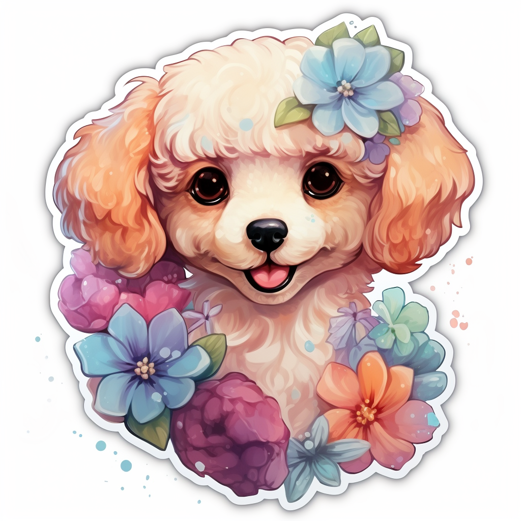 Poodle dog Vinyl Decal Sticker for Car, Laptop, Tumbler and more # F012194