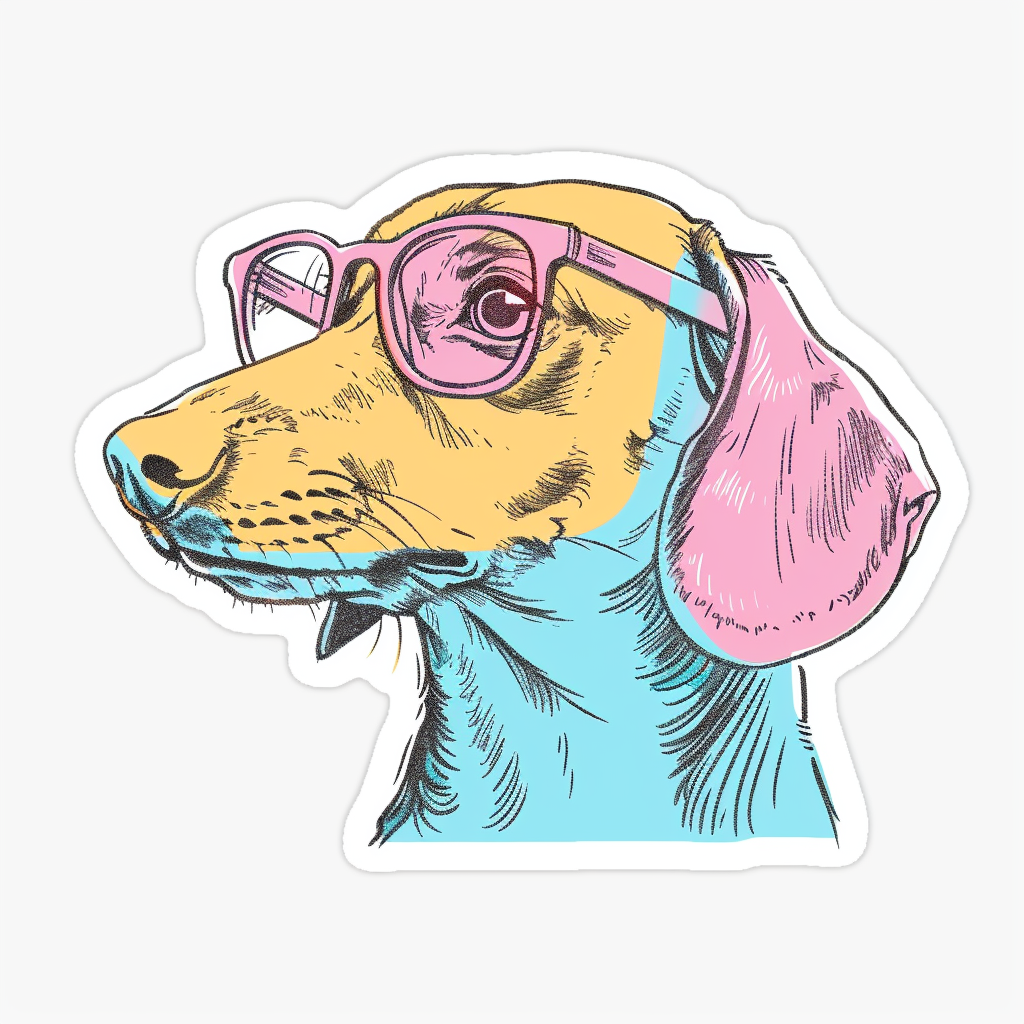 Dachshund Dog Vinyl Decal Sticker for Car, Laptop, Tumbler and more # F013064