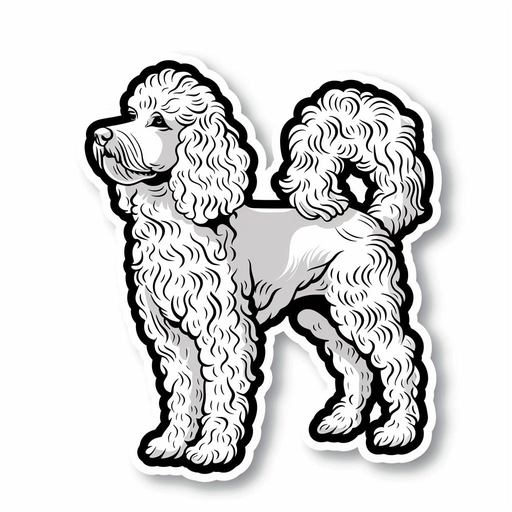 Poodle Dog Vinyl Decal Sticker for Car, Laptop, Tumbler and more # F012771