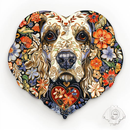Cocker Spaniel Dog majestic Expressive surreal Vinyl Decal Sticker for Car, Laptop, Tumbler and more # F019708-4" x 4"