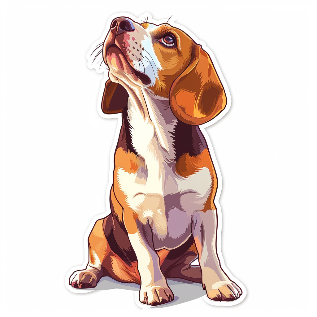 Beagle dog Vinyl Decal Sticker for Car, Laptop, Tumbler and more # F011832