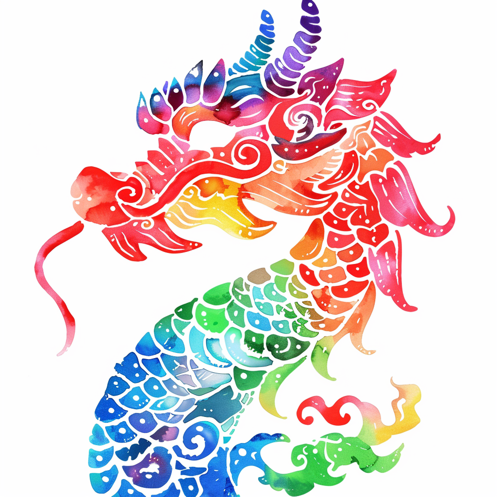 Dragon majestic Expressive surreal Vinyl Decal Sticker for Car, Laptop, Tumbler and more # F018962