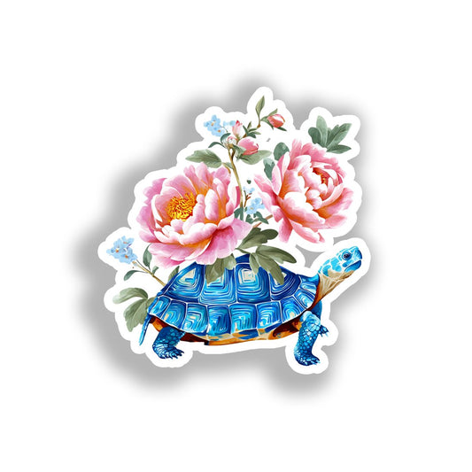 Turtle Vinyl Decal Sticker for Car, Laptop, Tumbler and more # A018422-4" x 4"