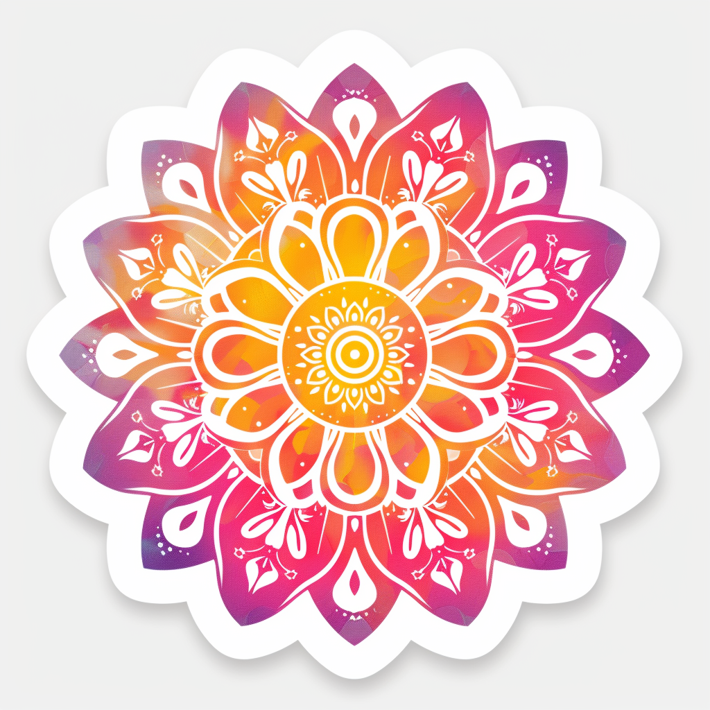 Mandala Vinyl Decal Sticker for Car, Laptop, Tumbler and more # F08231