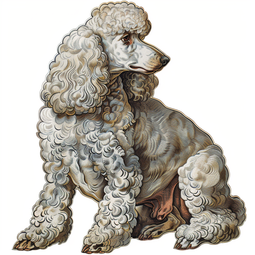 Poodle Dog heartcore Vinyl Decal Sticker for Car, Laptop, Tumbler and more # F012330