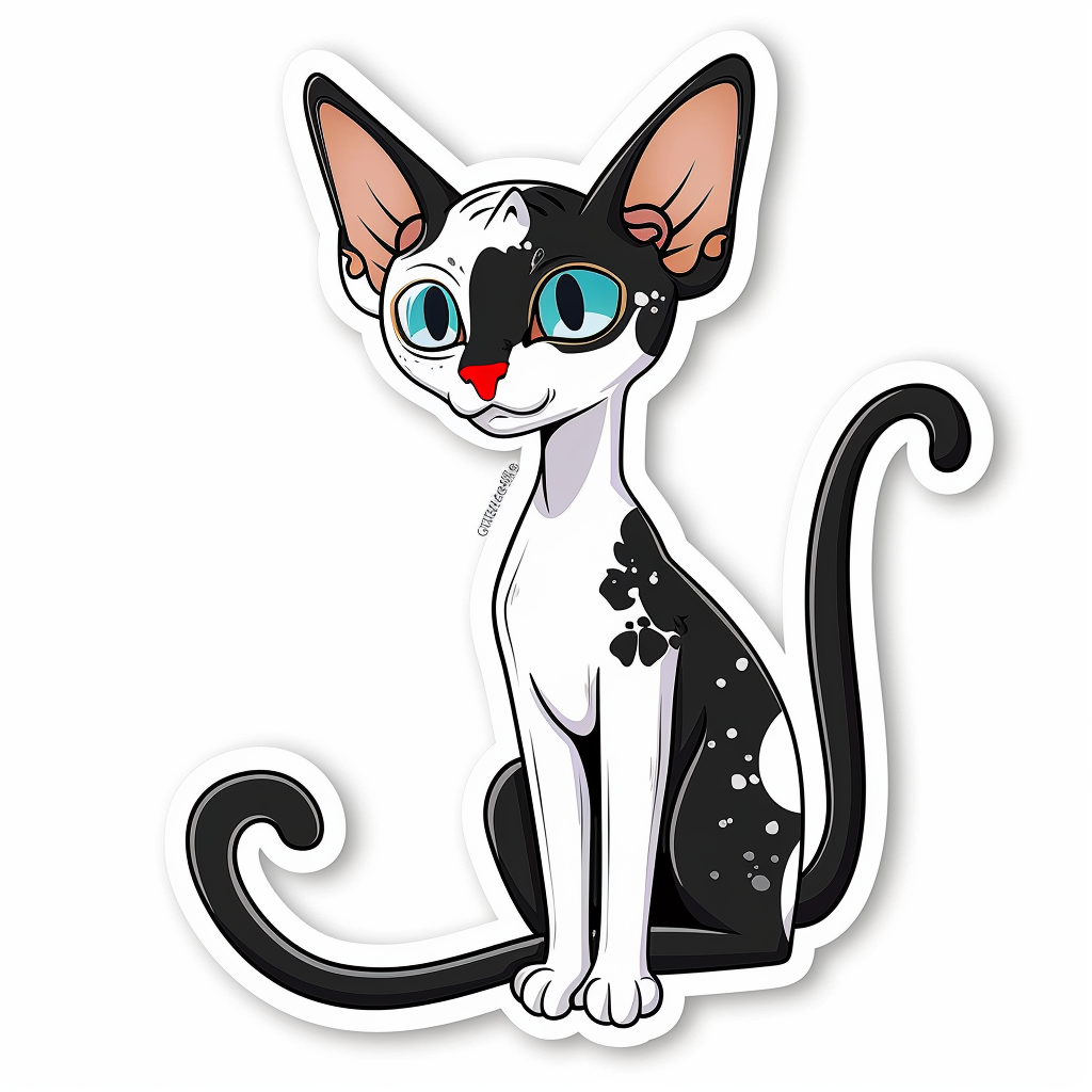 Sphynx Cat Vinyl Decal Sticker for Car, Laptop, Tumbler and more # F07634