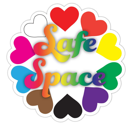 Safe Space Sticker, Laptop Sticker, LGBTQ, Ally, Trans Rights, Protect Trans Kids Vinyl Decal Sticker for Car, Laptop, Tumbler and more # F022914