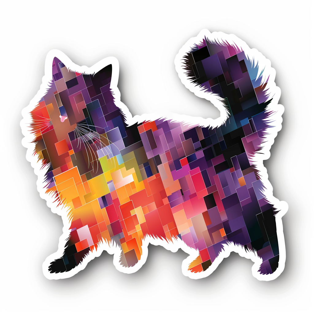 Cat Vinyl Decal Sticker for Car, Laptop, Tumbler and more # F016261-4" x 4"