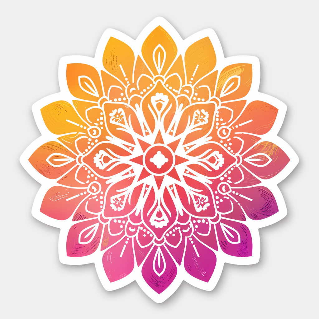 Mandala Vinyl Decal Sticker for Car, Laptop, Tumbler and more # F08259
