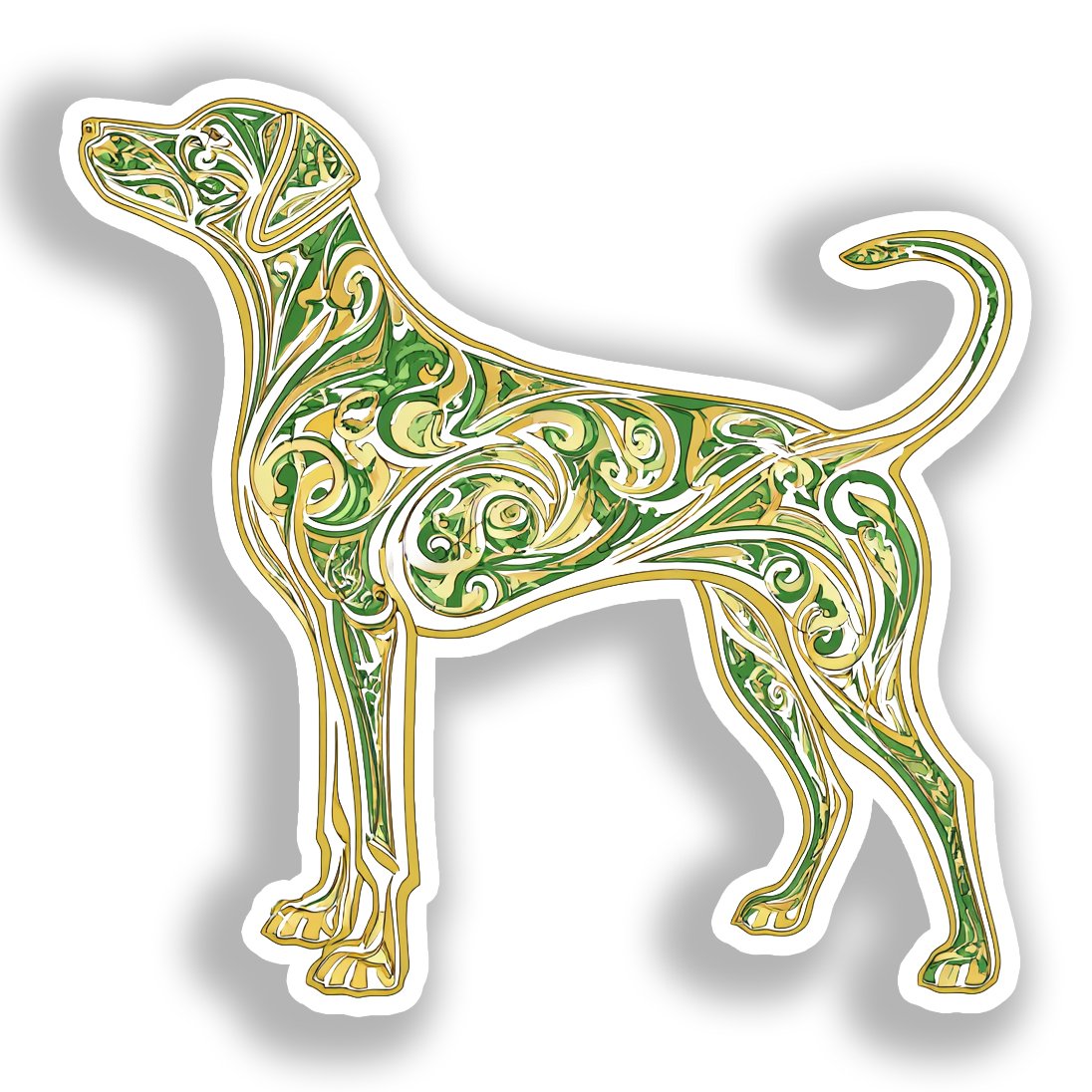 Rottweiler Dog Vinyl Decal Sticker for Car, Laptop, Tumbler and more # A017951-4" x 4"