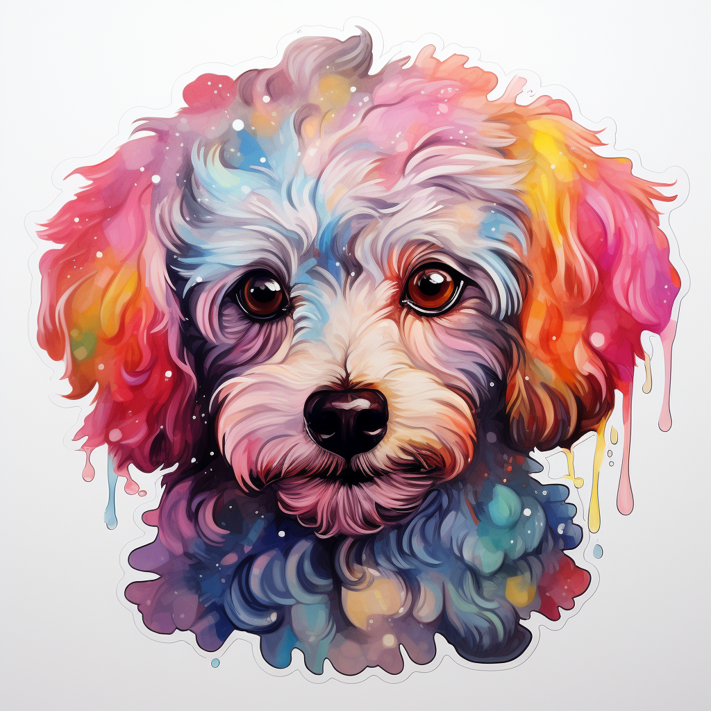 Poodle dog Vinyl Decal Sticker for Car, Laptop, Tumbler and more # F012193