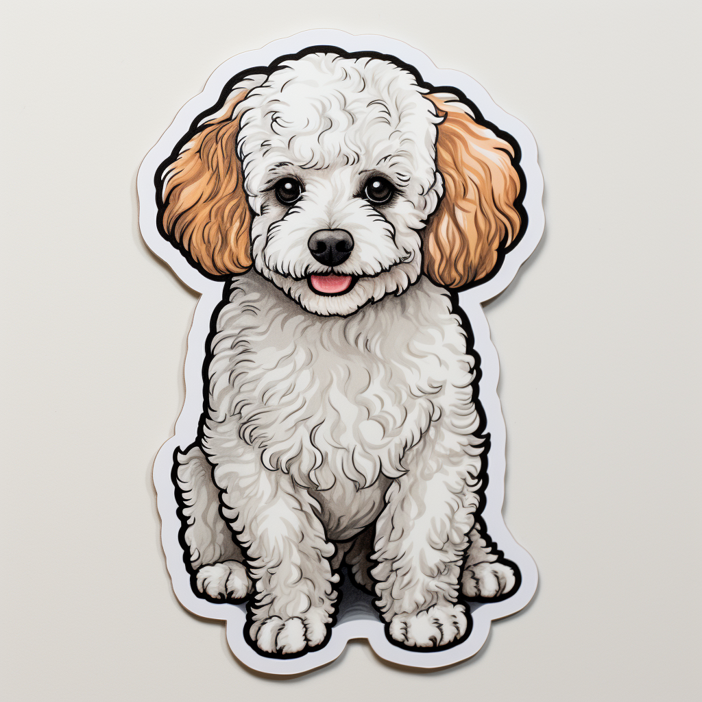 Poodle dog Vinyl Decal Sticker for Car, Laptop, Tumbler and more # F012261