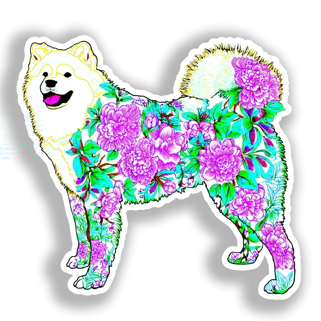 Akita Dog Vinyl Decal Sticker for Car, Laptop, Tumbler and more # A018821-4" x 4"