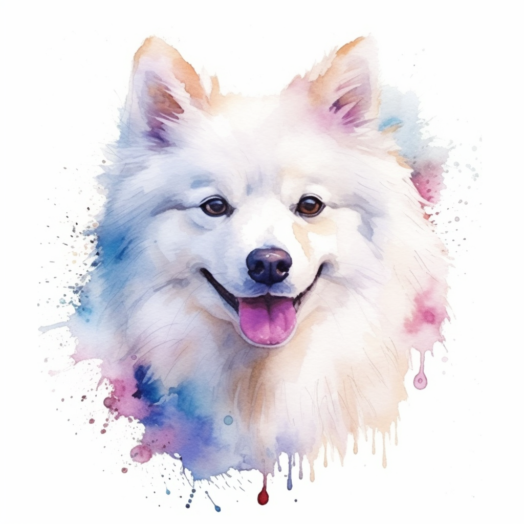 American Eskimo Dog Vinyl Decal Sticker for Car, Laptop, Tumbler and more # 0010228