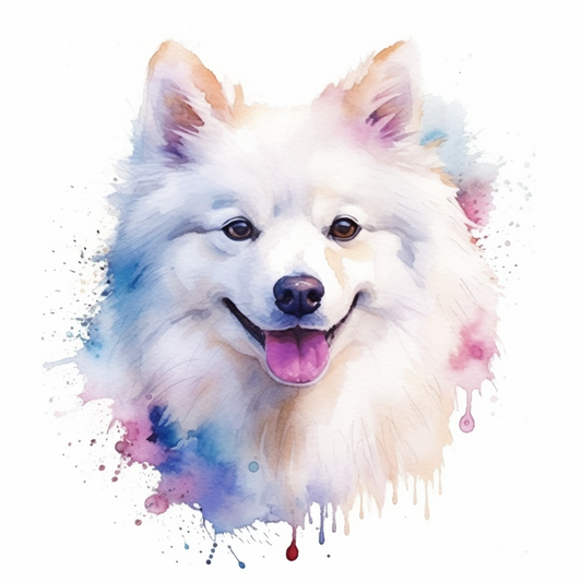 American Eskimo Dog Vinyl Decal Sticker for Car, Laptop, Tumbler and more # 0010228