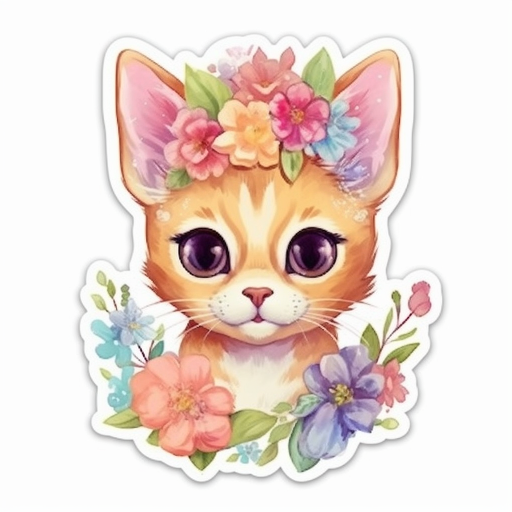 Abyssinian Cat Vinyl Decal Sticker for Car, Laptop, Tumbler and more # 0010078