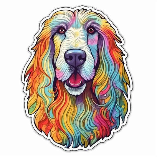 Afghan Hound Dog Vinyl Decal Sticker for Car, Laptop, Tumbler and more # 0010096